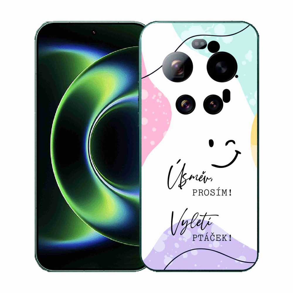 Gelový kryt mmCase na Xiaomi 17 Ultra - vtipný text 4 bílé pozadí