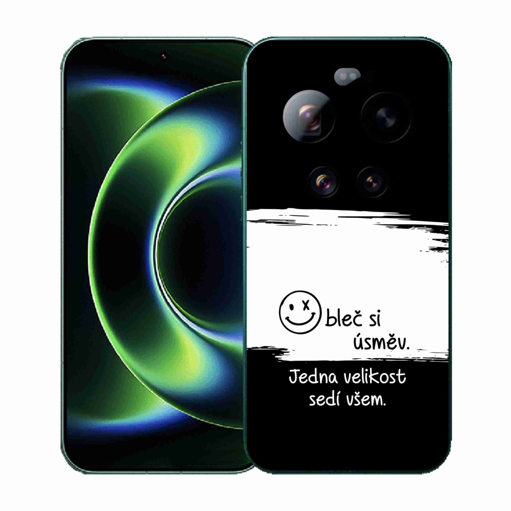 Gelový kryt mmCase na Xiaomi 17 Ultra - vtipný text 8 bíločerné pozadí