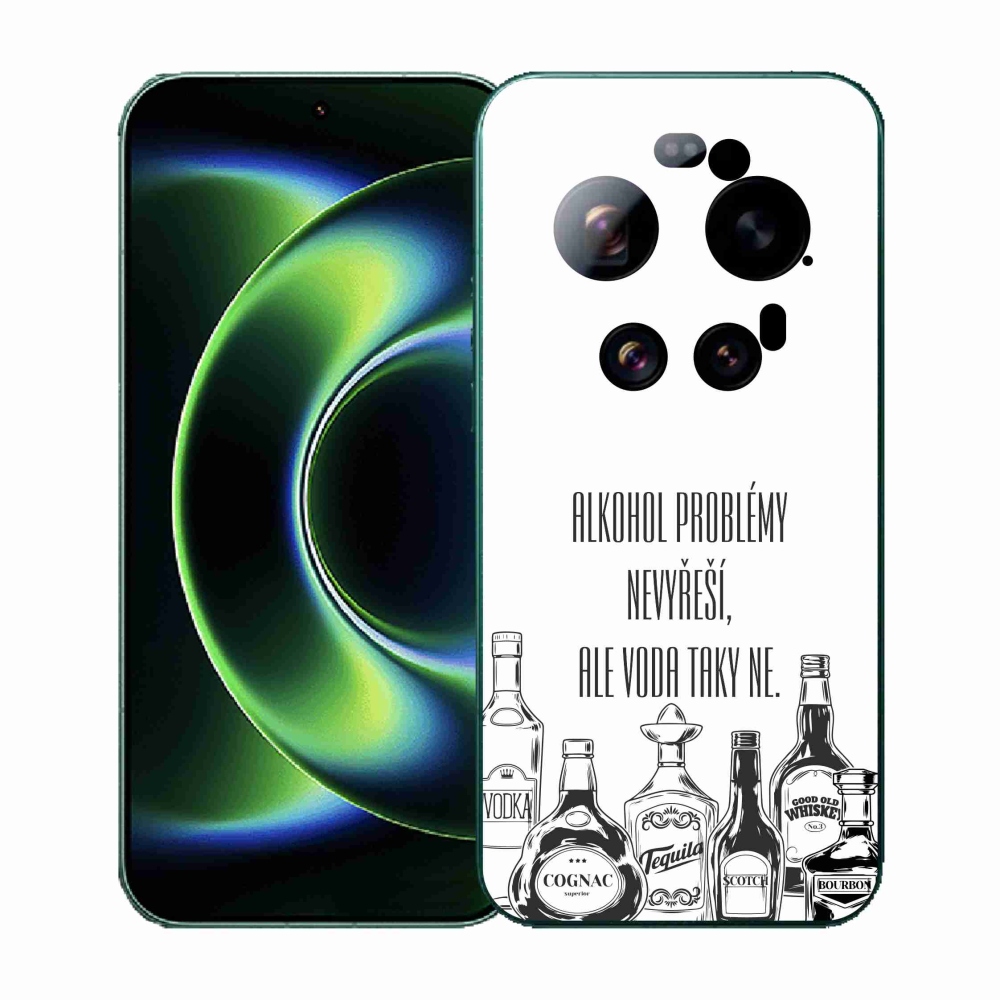 Gelový kryt mmCase na Xiaomi 17 Ultra - vtipný text bílé pozadí