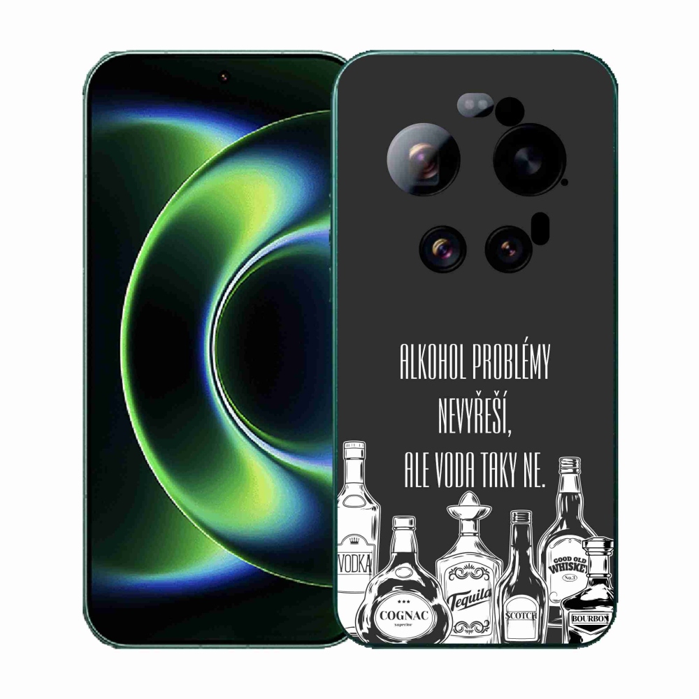 Gelový kryt mmCase na Xiaomi 17 Ultra - vtipný text černé pozadí