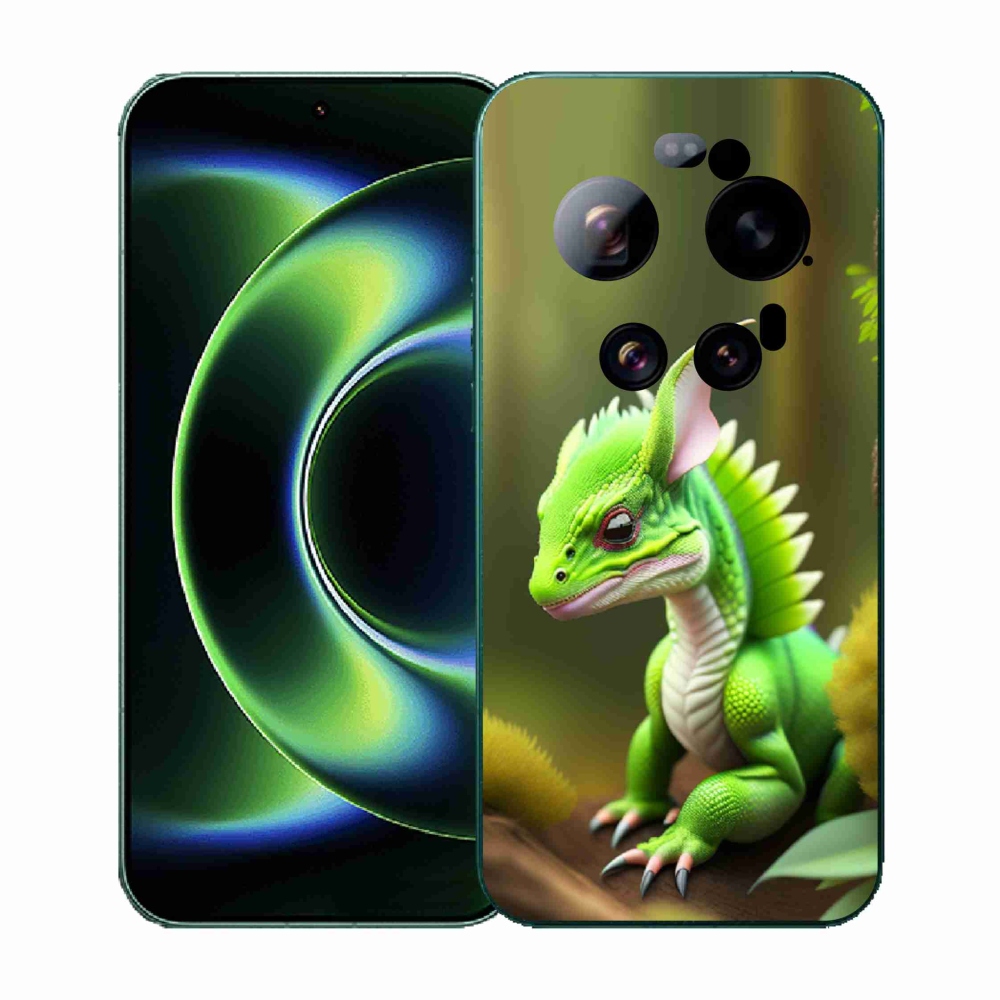 Gelový kryt mmCase na Xiaomi 17 Ultra - zelený dráček