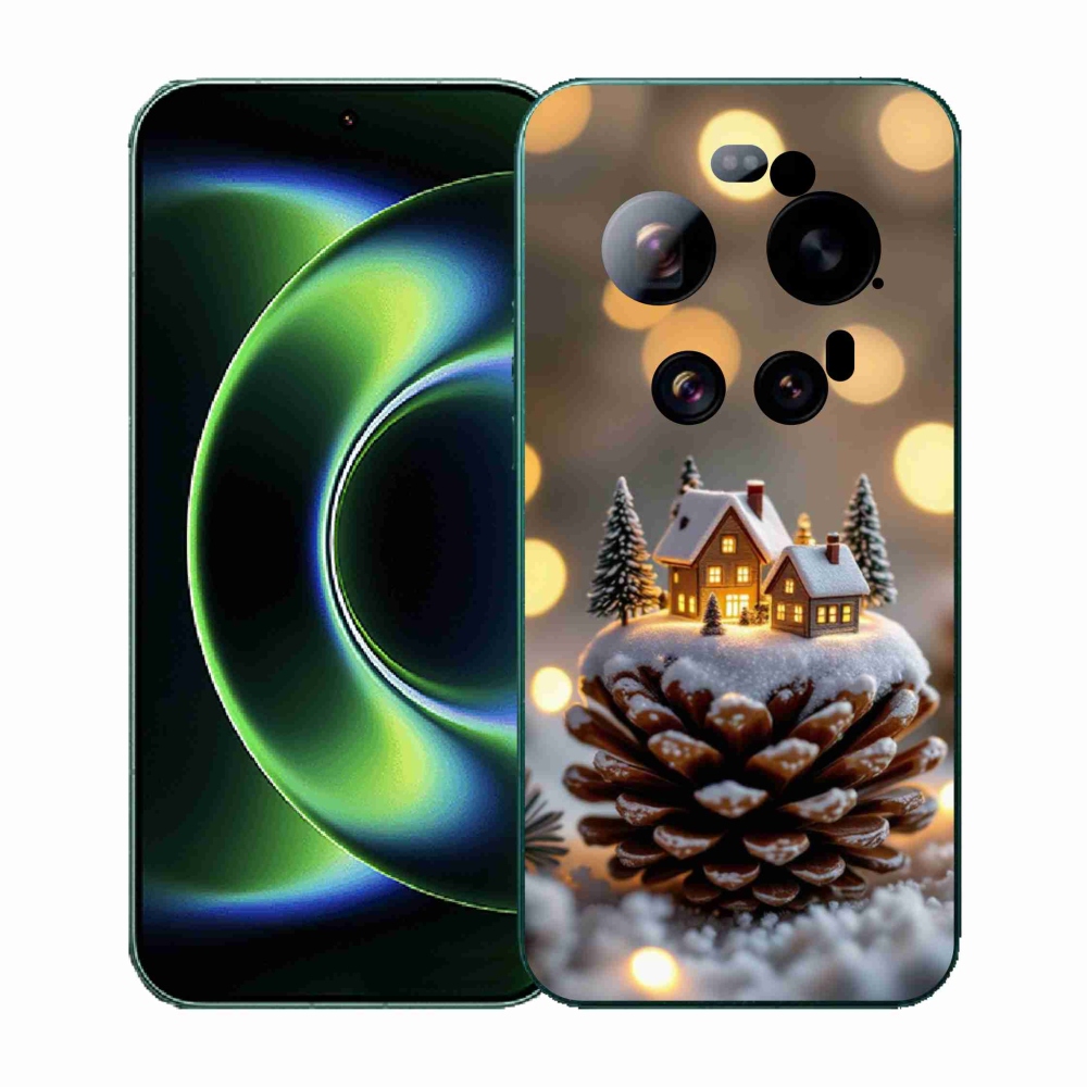 Gelový kryt mmCase na Xiaomi 17 Ultra - zimní vesnička