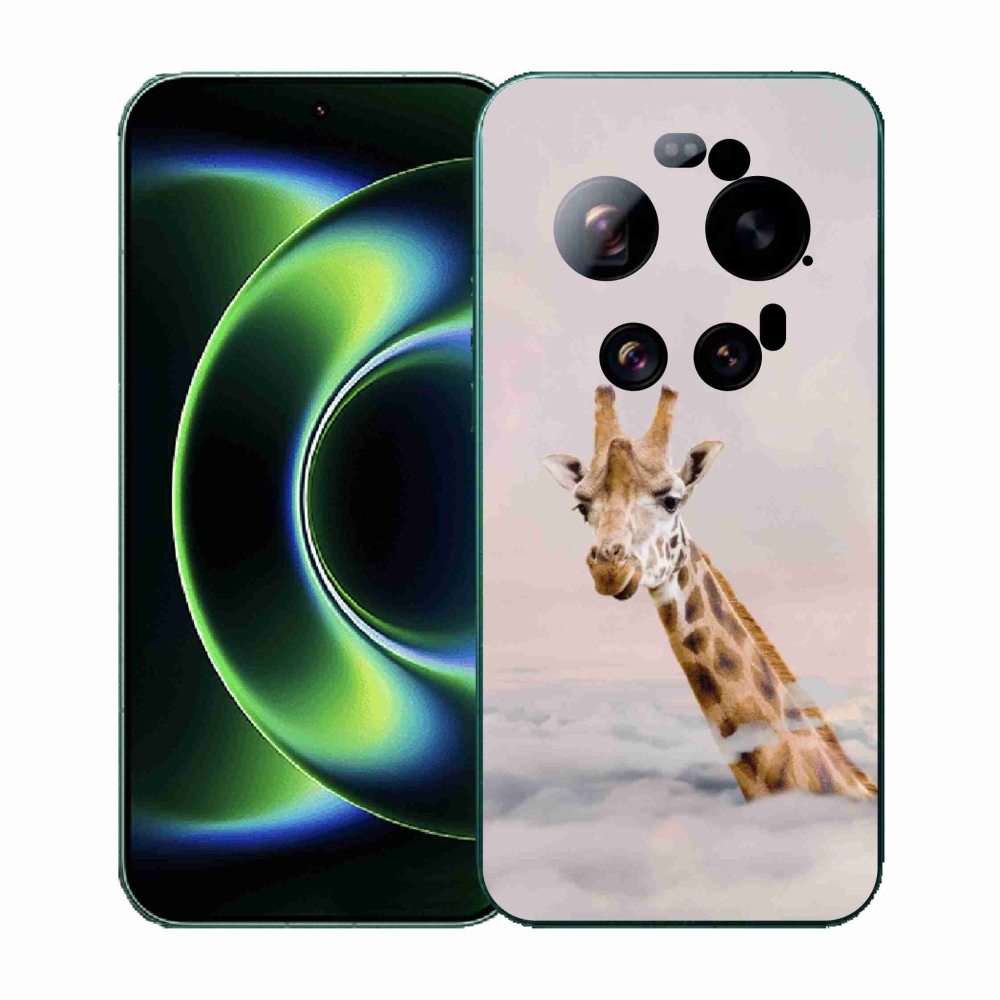 Gelový kryt mmCase na Xiaomi 17 Ultra - žirafa v oblacích