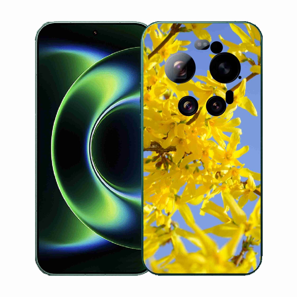 Gelový kryt mmCase na Xiaomi 17 Ultra - žluté květy