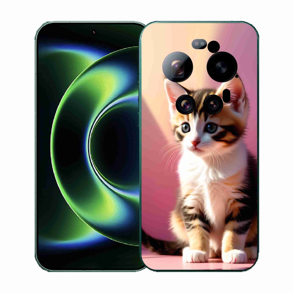 Gelový kryt mmCase na Xiaomi 17 Ultra - zvědavé kotě 2