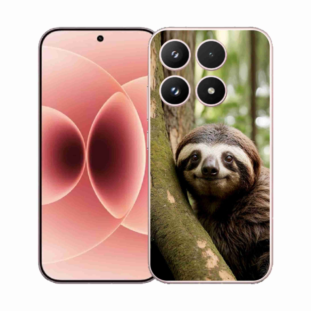 Gelový kryt mmCase na Xiaomi 17 - usměvavý lenochod