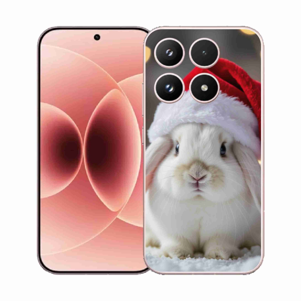 Gelový kryt mmCase na Xiaomi 17 - vánoční králík