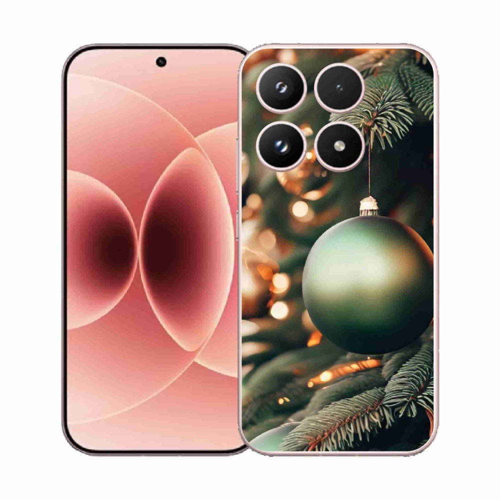 Gelový kryt mmCase na Xiaomi 17 - vánoční ozdoby 1