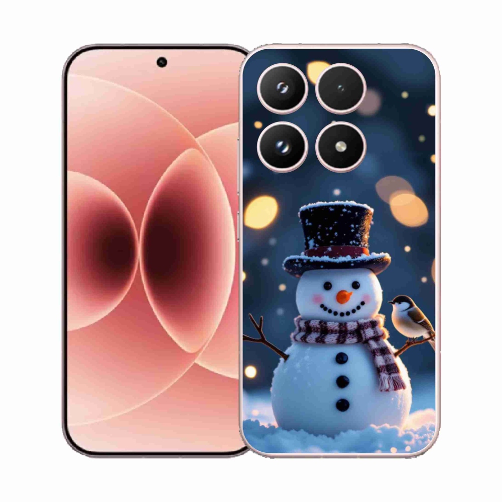 Gelový kryt mmCase na Xiaomi 17 - vánoční sněhulák