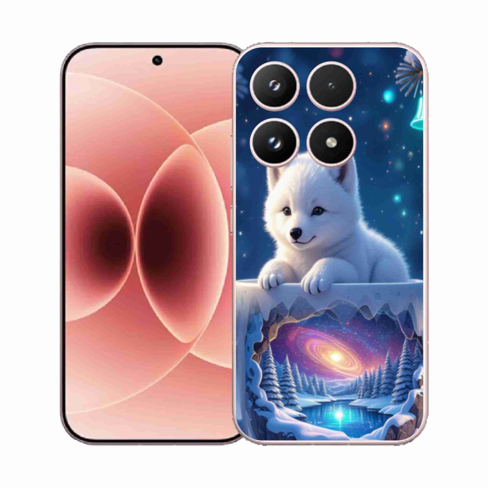 Gelový kryt mmCase na Xiaomi 17 - vánoční štěně