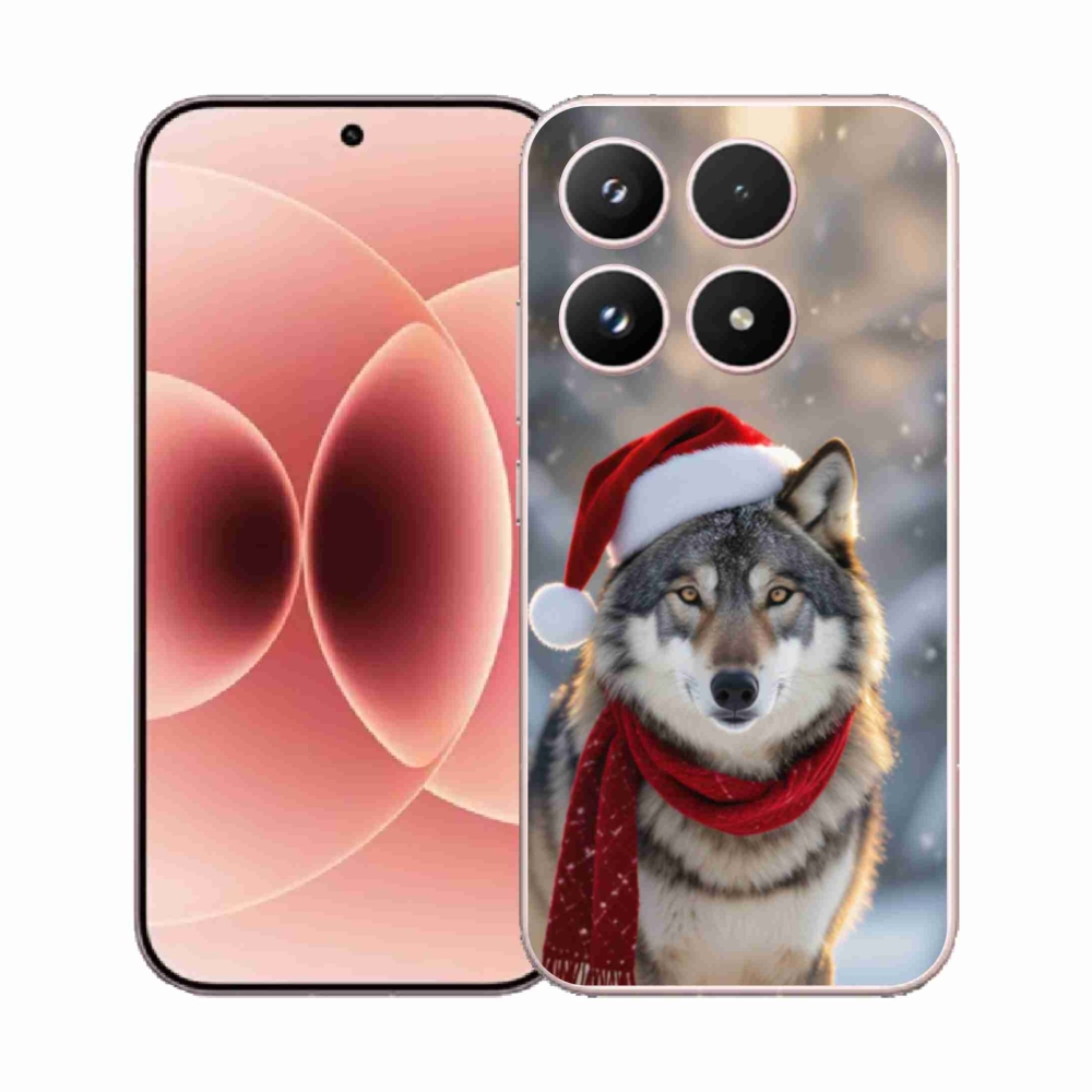 Gelový kryt mmCase na Xiaomi 17 - vánoční vlk