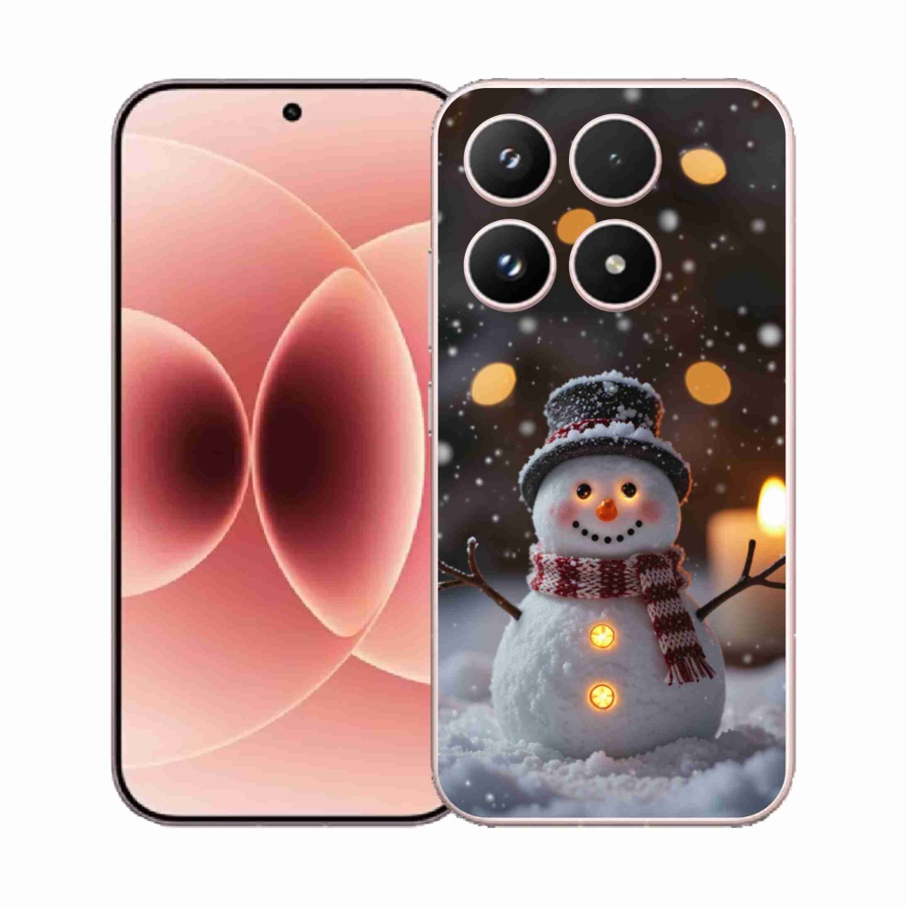 Gelový kryt mmCase na Xiaomi 17 - veselý sněhulák