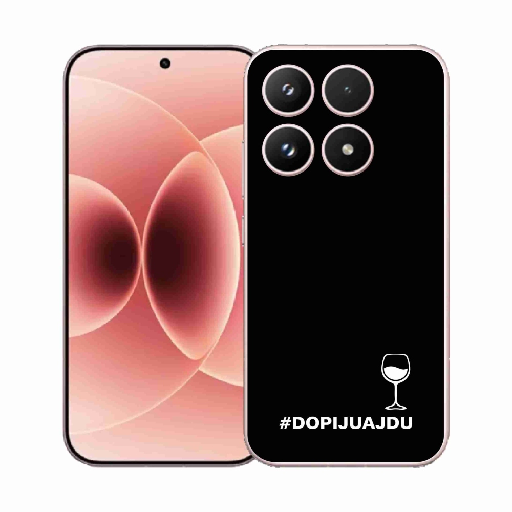 Gelový kryt mmCase na Xiaomi 17 - vinný motiv černé pozadí