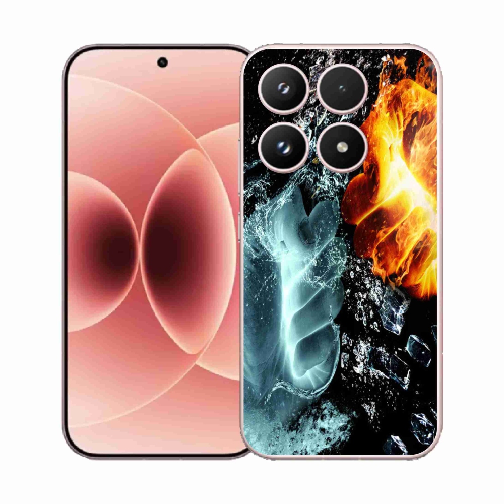 Gelový kryt mmCase na Xiaomi 17 - voda a oheň