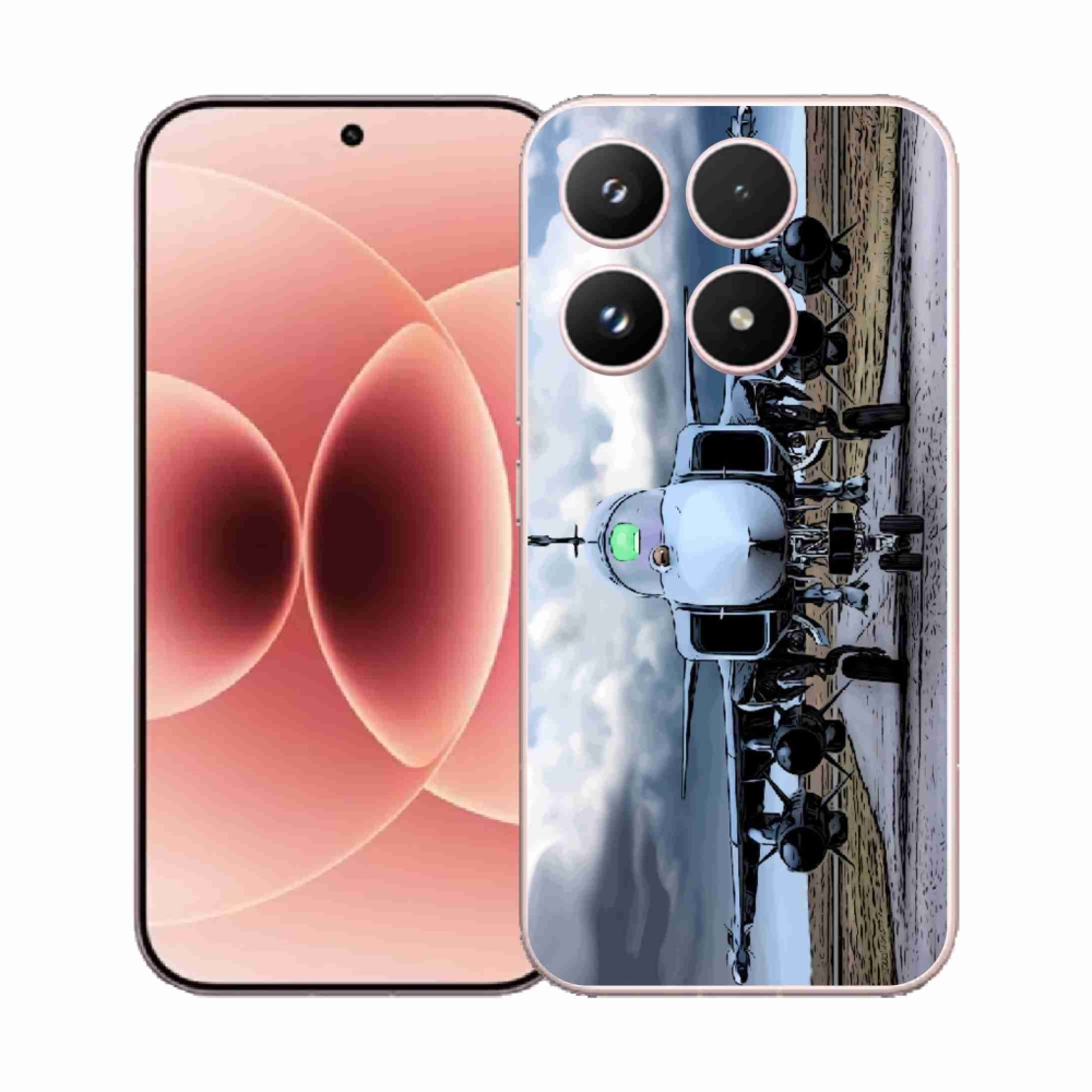 Gelový kryt mmCase na Xiaomi 17 - vojenské letadlo