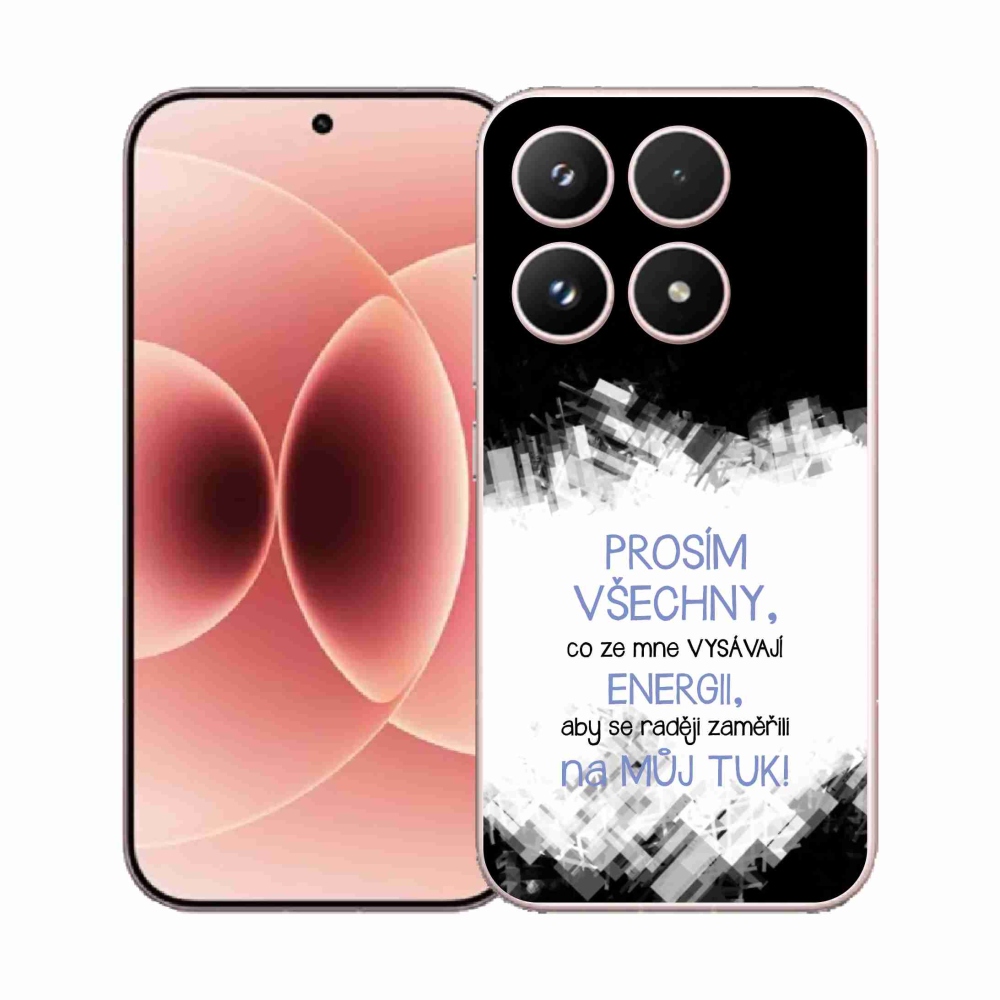 Gelový kryt mmCase na Xiaomi 17 - vtipný text 1 modrý