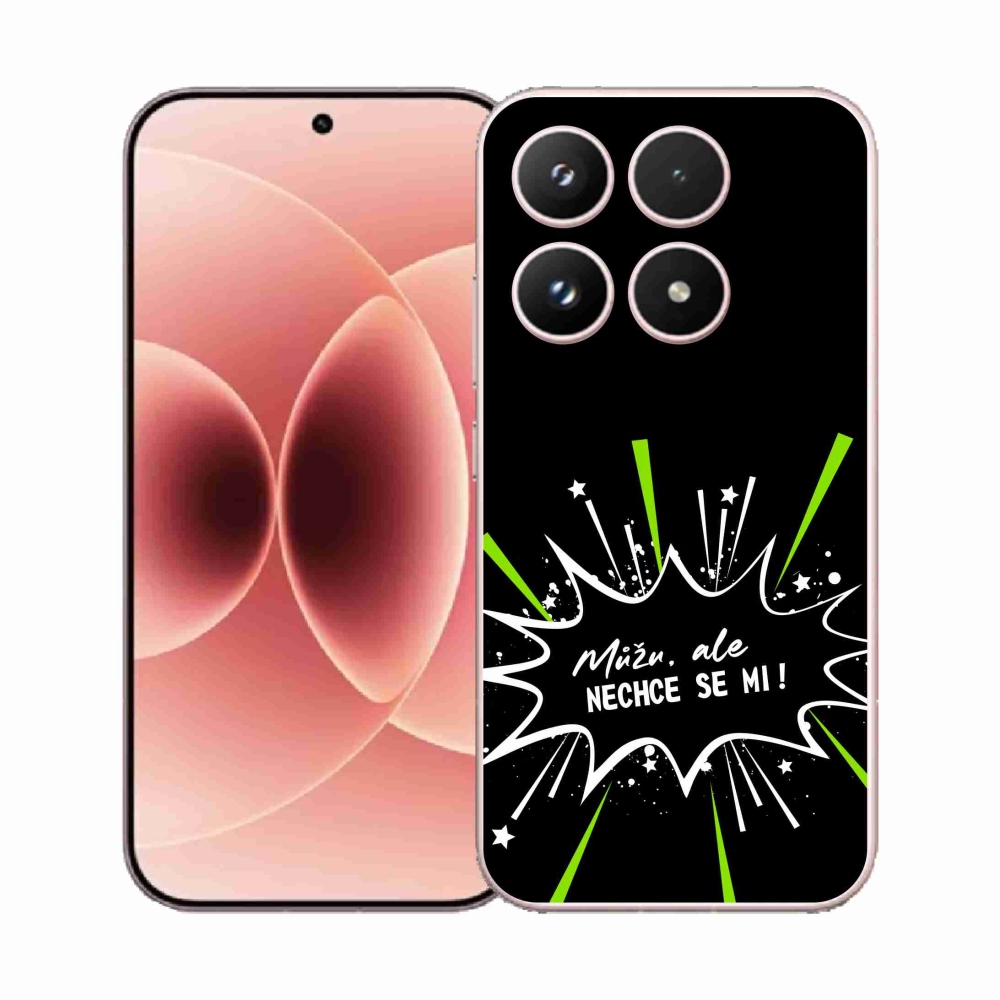 Gelový kryt mmCase na Xiaomi 17 - vtipný text 11 černé pozadí