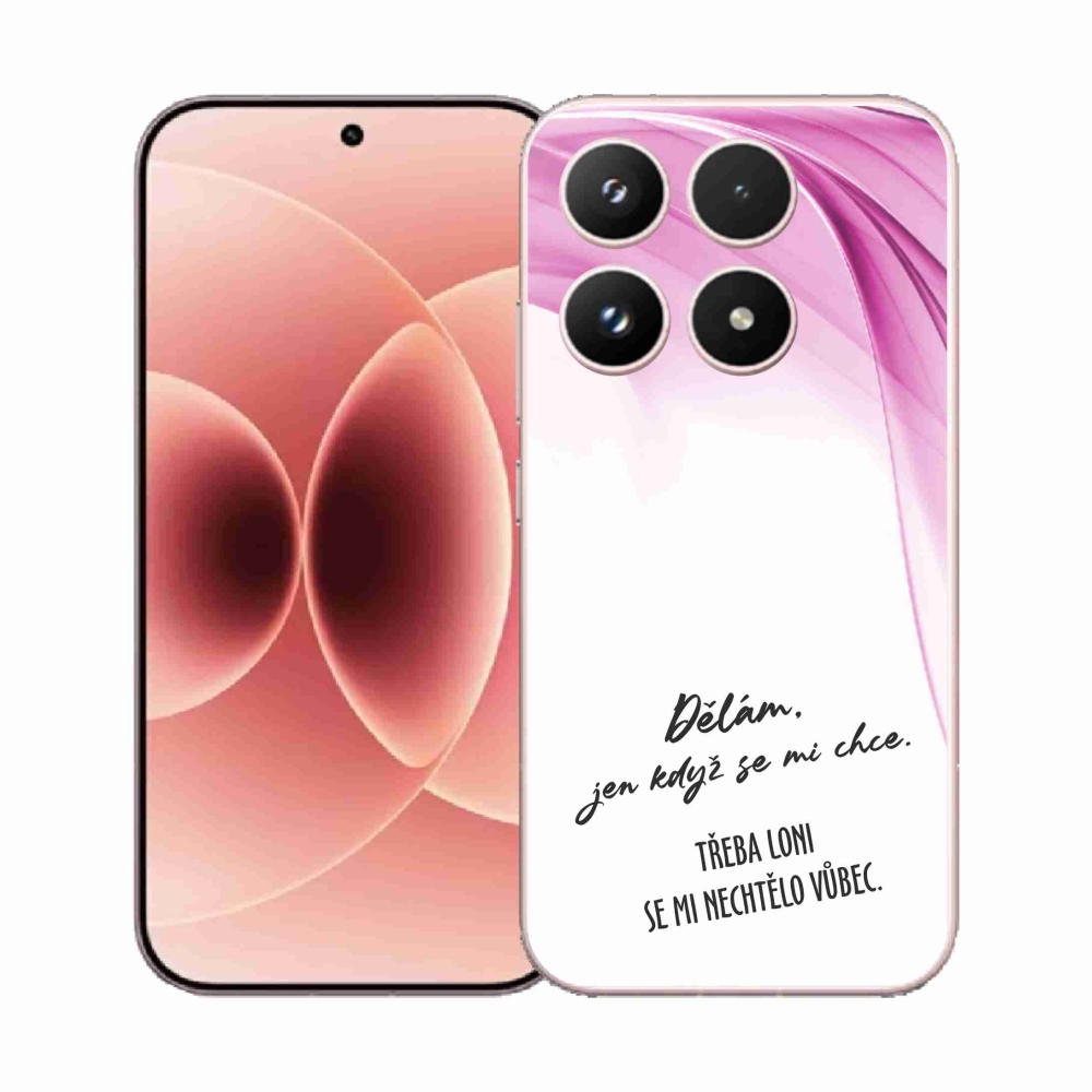 Gelový kryt mmCase na Xiaomi 17 - vtipný text 12 bílé pozadí