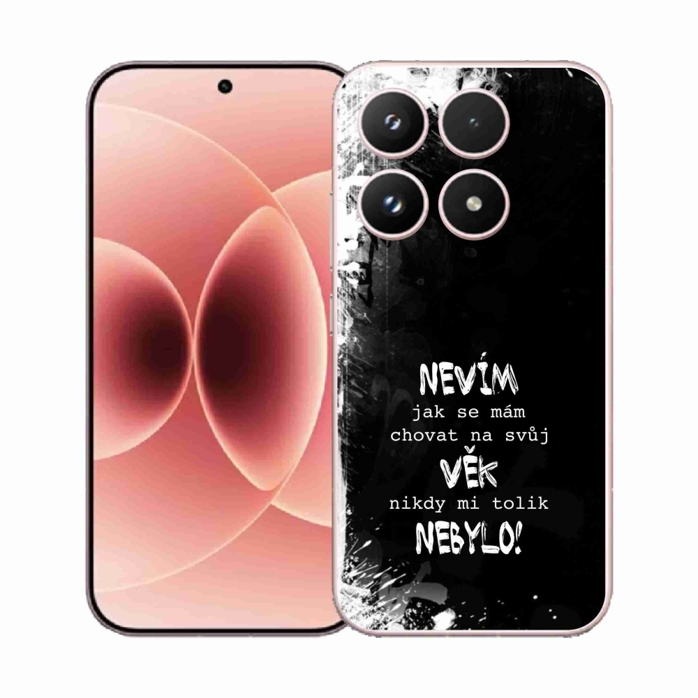 Gelový kryt mmCase na Xiaomi 17 - vtipný text 14 černé pozadí