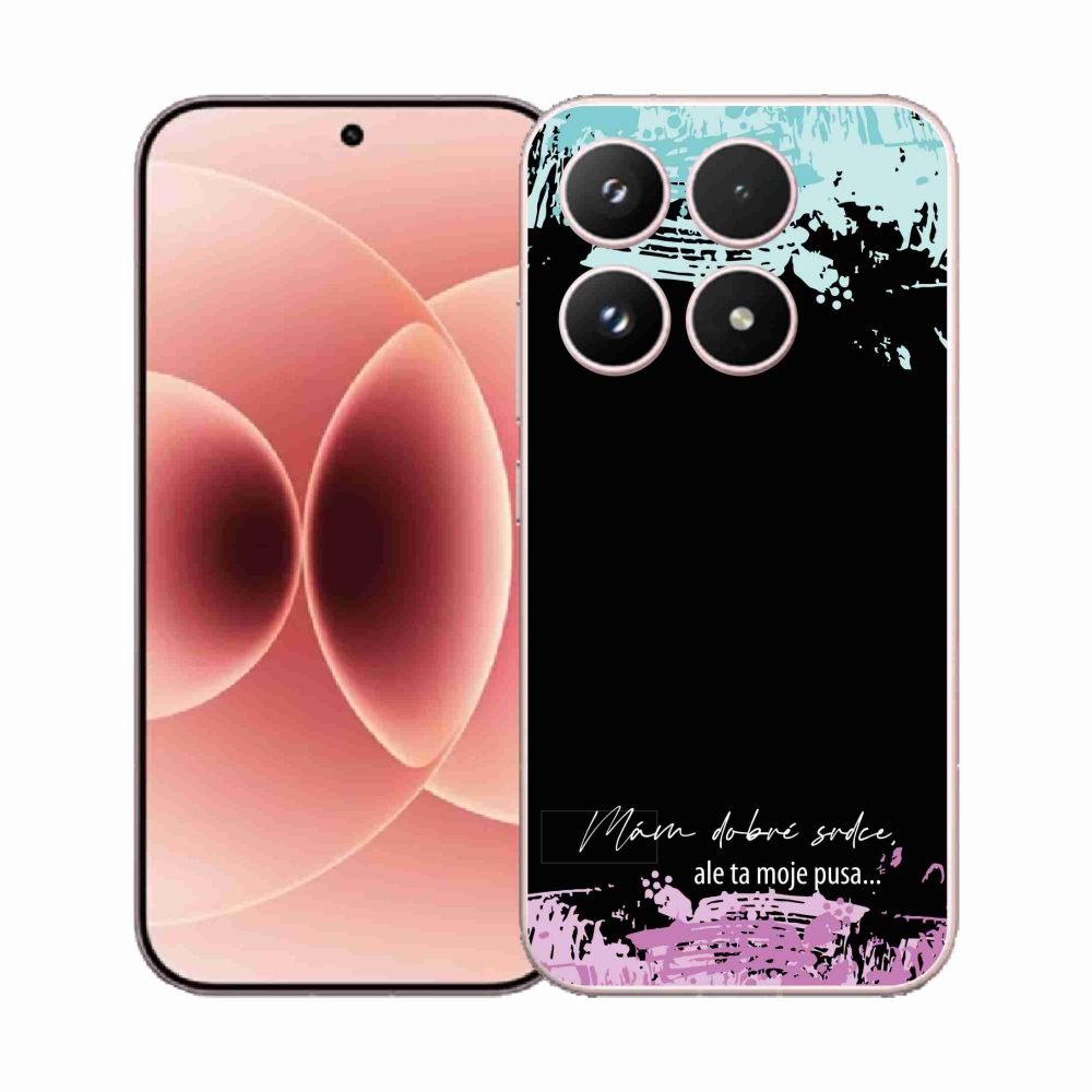 Gelový kryt mmCase na Xiaomi 17 - vtipný text 3 černé pozadí