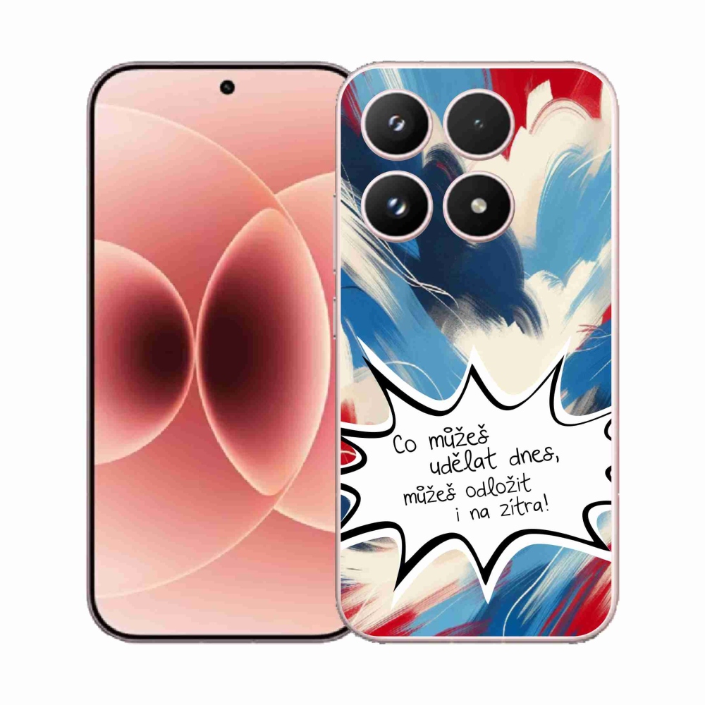 Gelový kryt mmCase na Xiaomi 17 - vtipný text 9 bílé pozadí