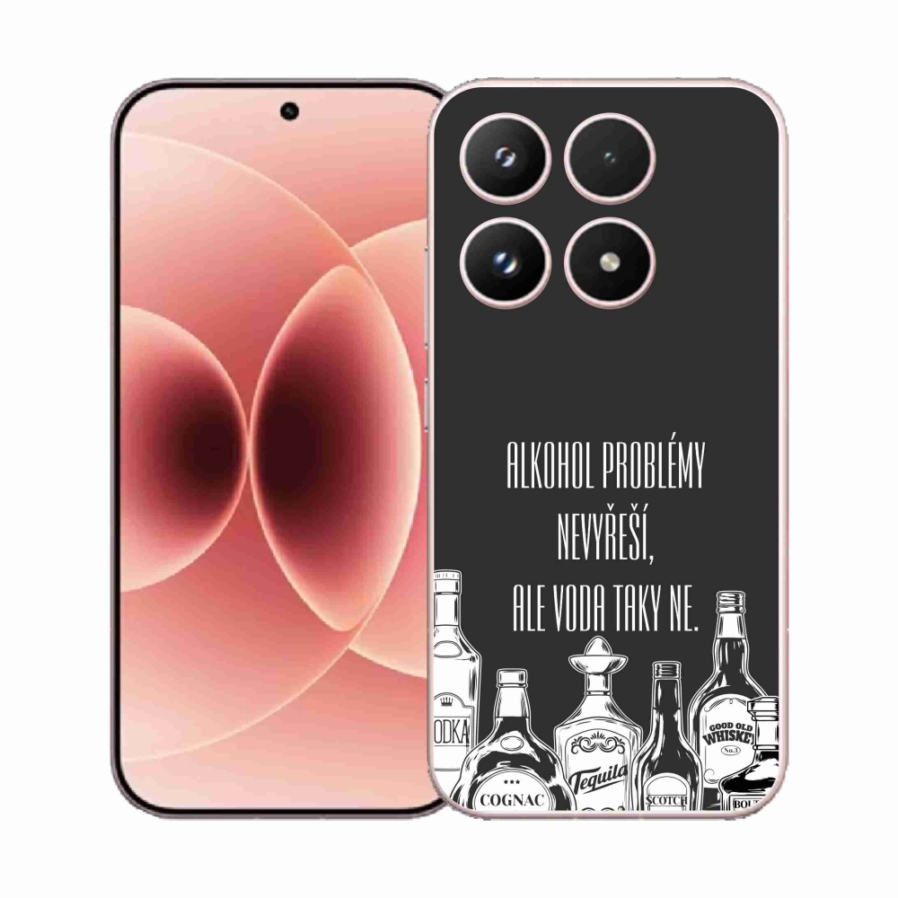 Gelový kryt mmCase na Xiaomi 17 - vtipný text černé pozadí