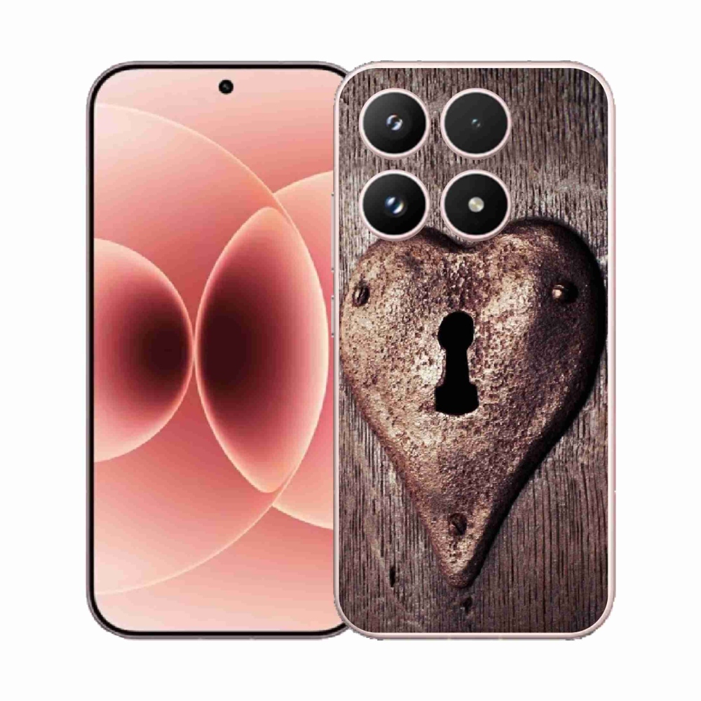 Gelový kryt mmCase na Xiaomi 17 - zámek ve tvaru srdce