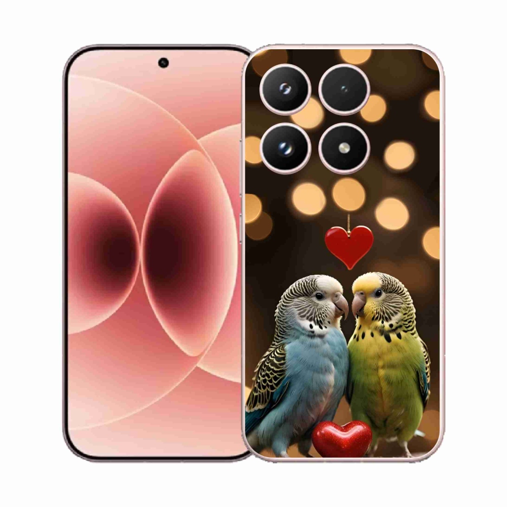 Gelový kryt mmCase na Xiaomi 17 - zamilovaní papoušci