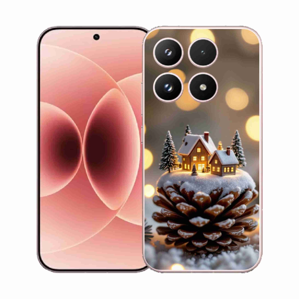 Gelový kryt mmCase na Xiaomi 17 - zimní vesnička