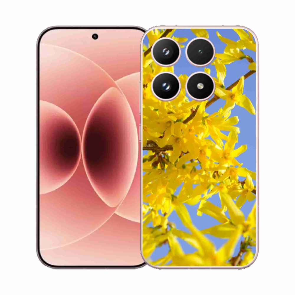 Gelový kryt mmCase na Xiaomi 17 - žluté květy