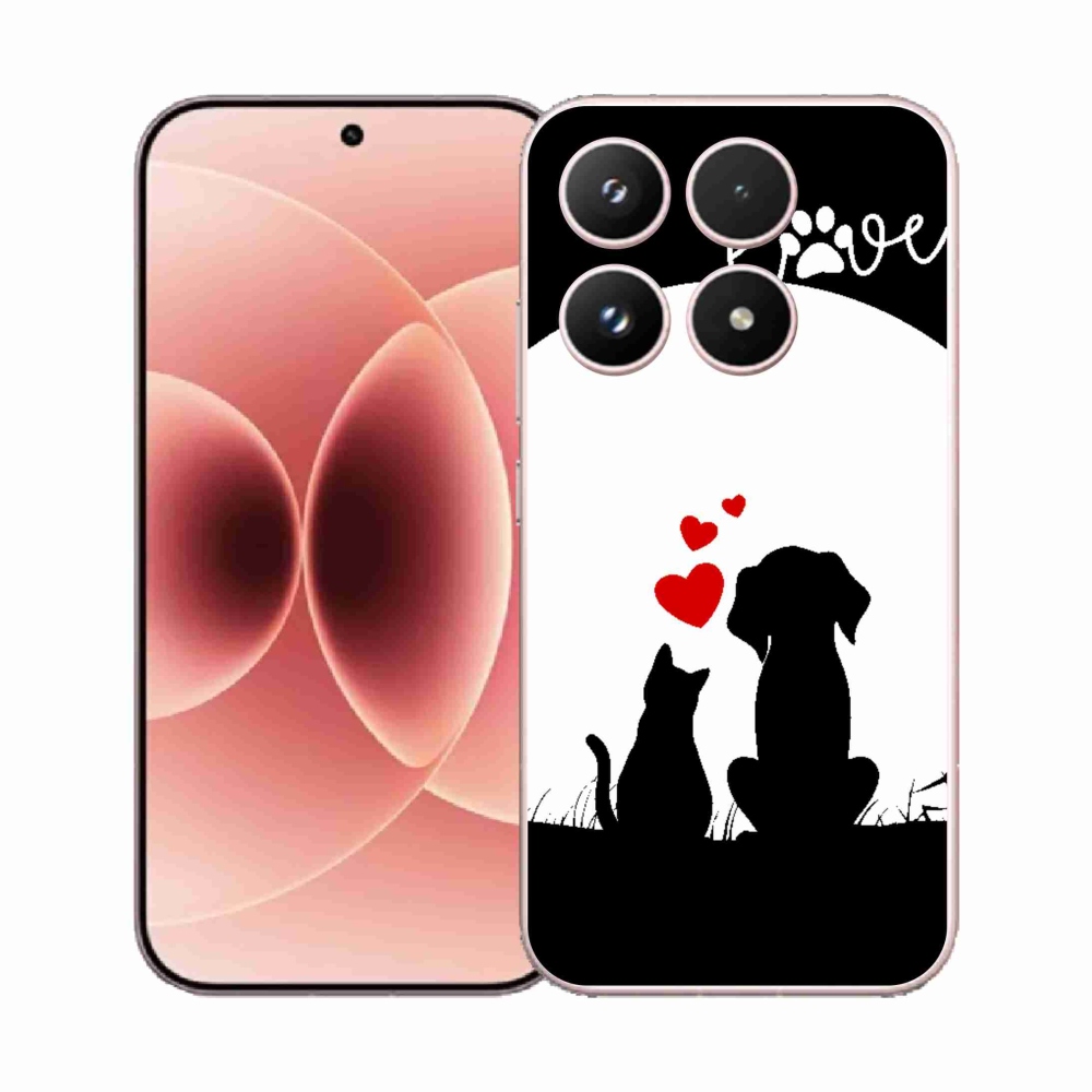 Gelový kryt mmCase na Xiaomi 17 - zvířecí láska