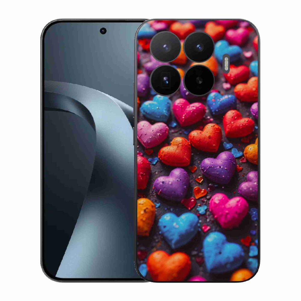 Gelový kryt mmCase na Xiaomi 17T - barevná srdce