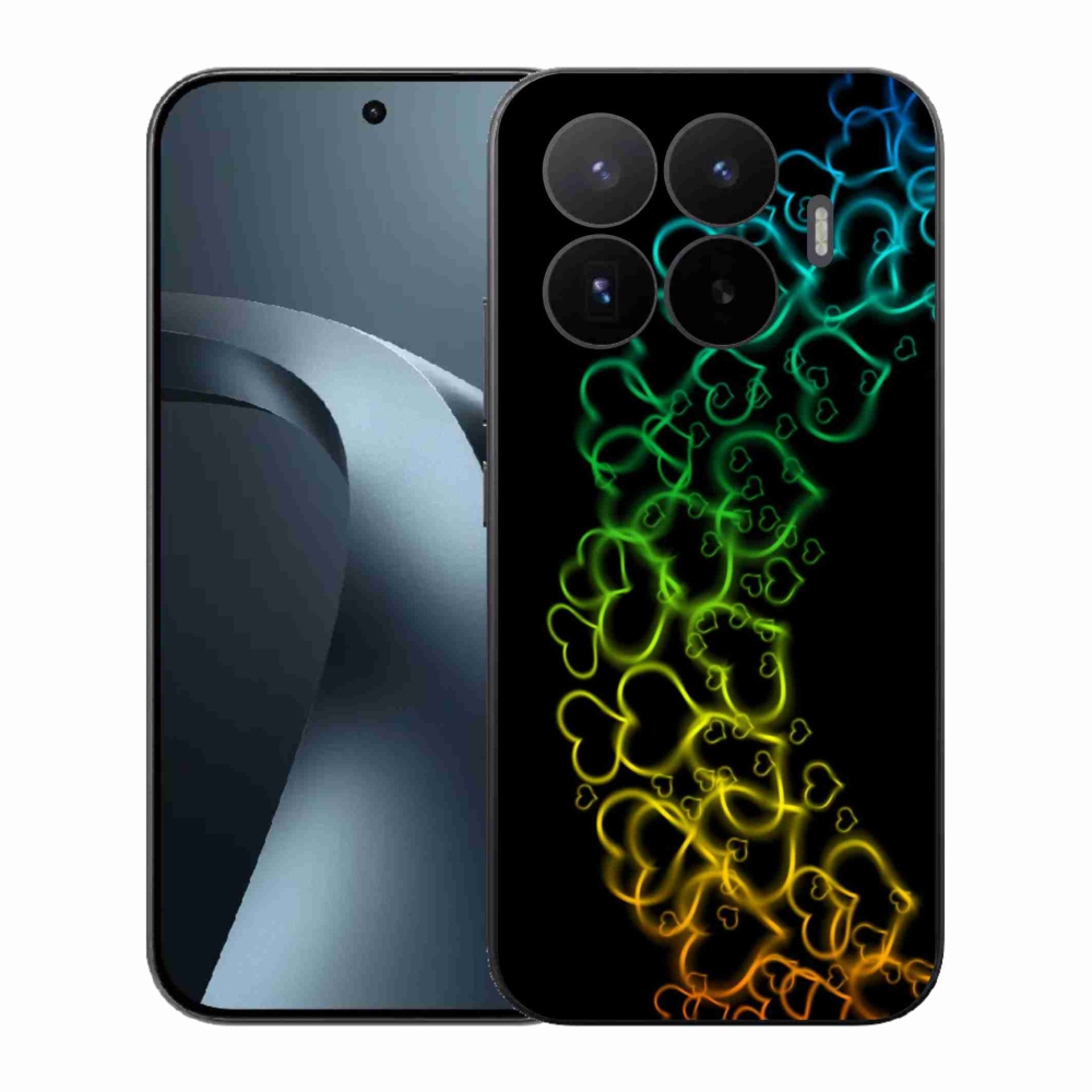 Gelový kryt mmCase na Xiaomi 17T - barevná srdíčka