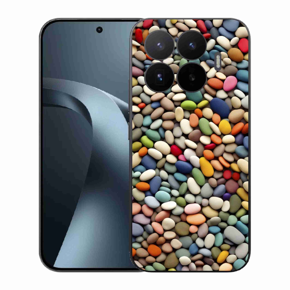 Gelový kryt mmCase na Xiaomi 17T - barevné kamínky 2