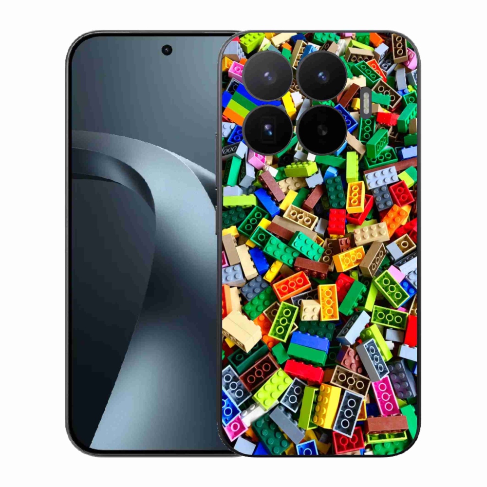 Gelový kryt mmCase na Xiaomi 17T - barevné stavební kostky
