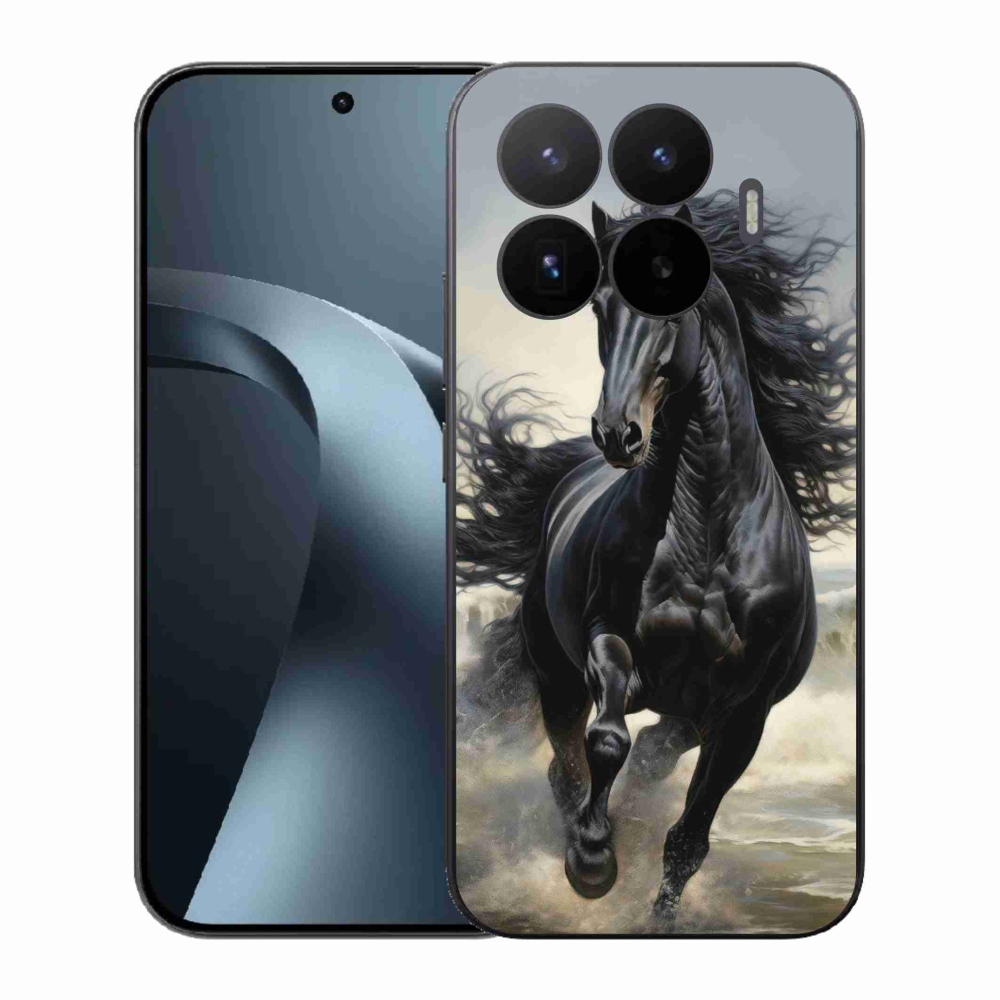 Gelový kryt mmCase na Xiaomi 17T - běžící černý kůň