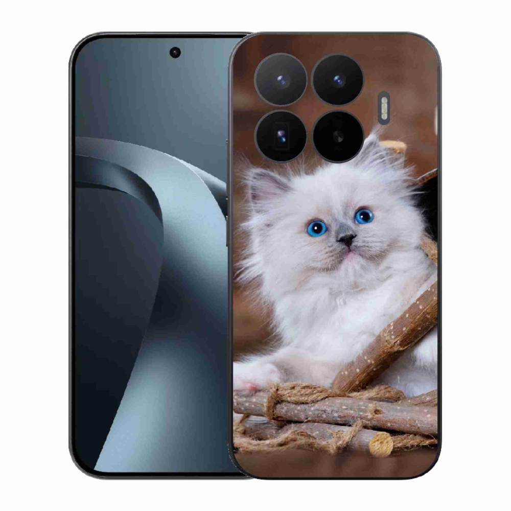 Gelový kryt mmCase na Xiaomi 17T - bílé kotě