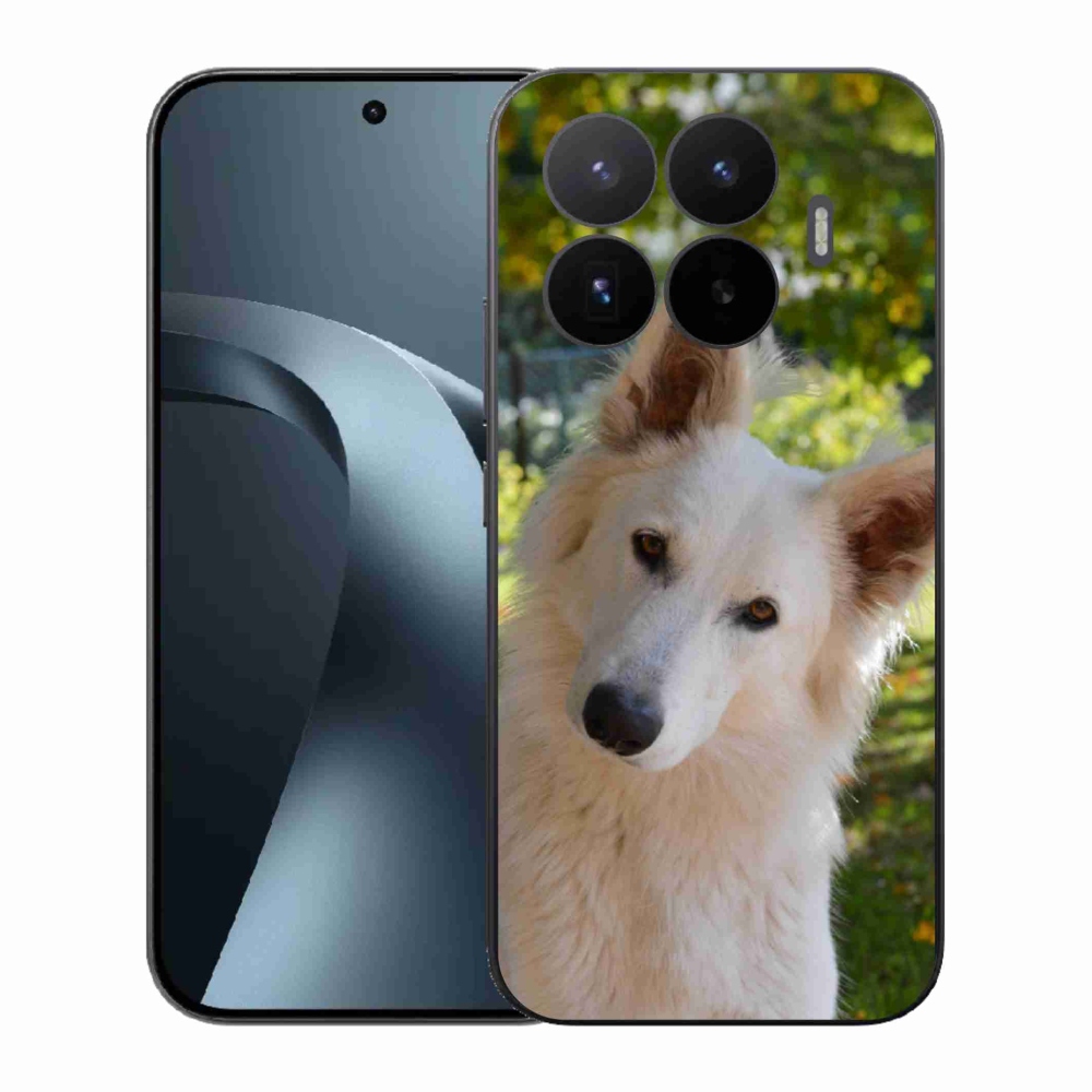 Gelový kryt mmCase na Xiaomi 17T - bílý švýcarský ovčák 1