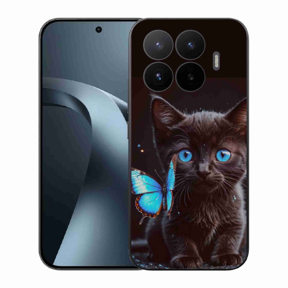 Gelový kryt mmCase na Xiaomi 17T - černé kotě 3