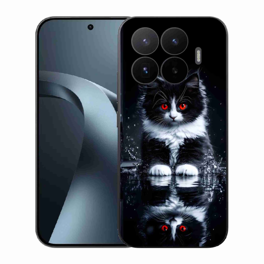 Gelový kryt mmCase na Xiaomi 17T - černobílé kotě