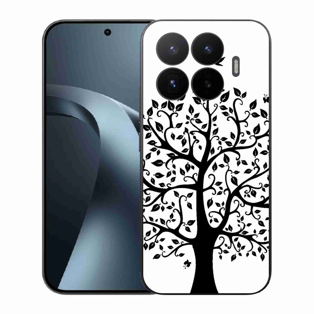 Gelový kryt mmCase na Xiaomi 17T - černobílý strom