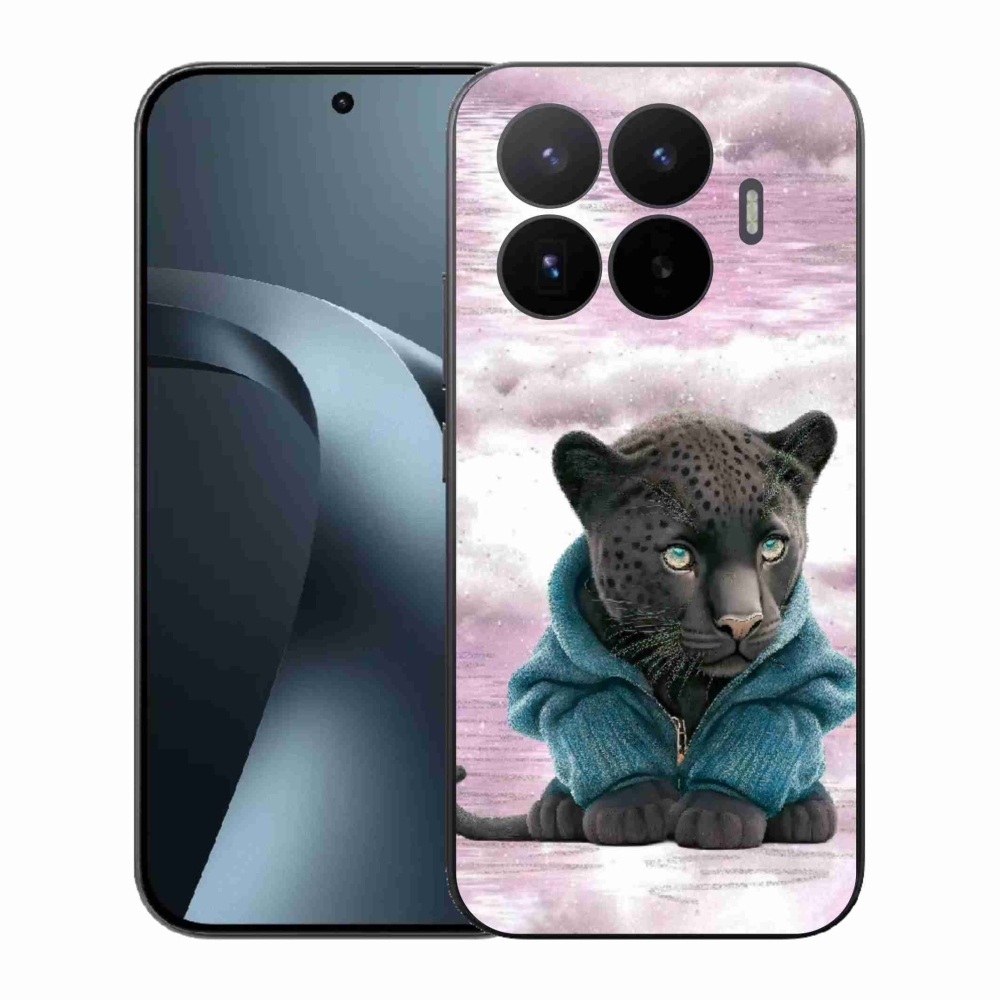 Gelový kryt mmCase na Xiaomi 17T - černý panter ve svetru