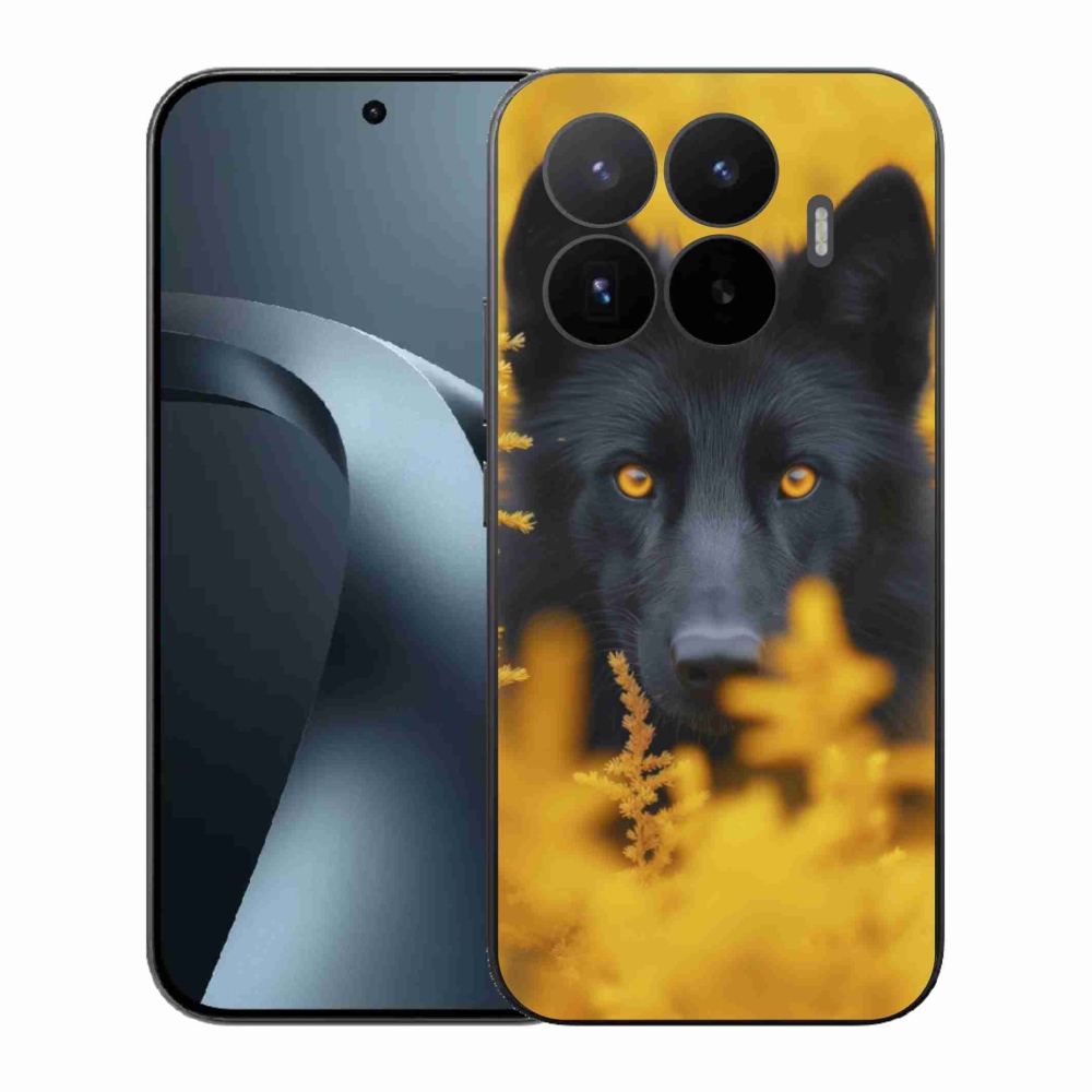 Gelový kryt mmCase na Xiaomi 17T - černý vlk 2