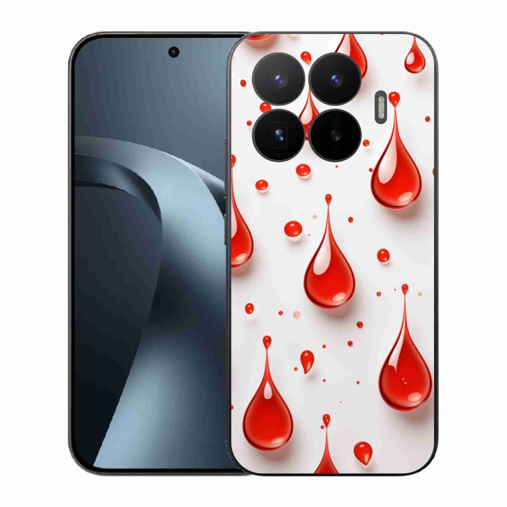 Gelový kryt mmCase na Xiaomi 17T - červené kapky