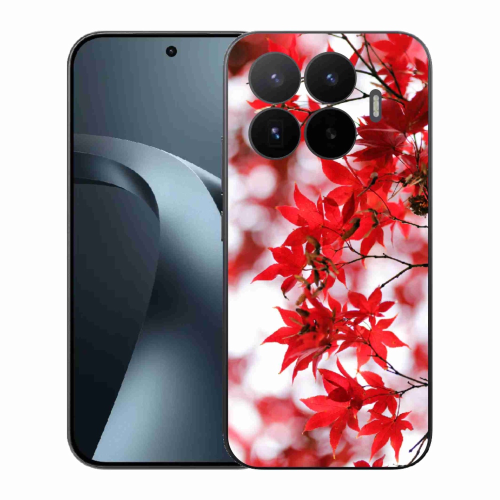 Gelový kryt mmCase na Xiaomi 17T - červené listy