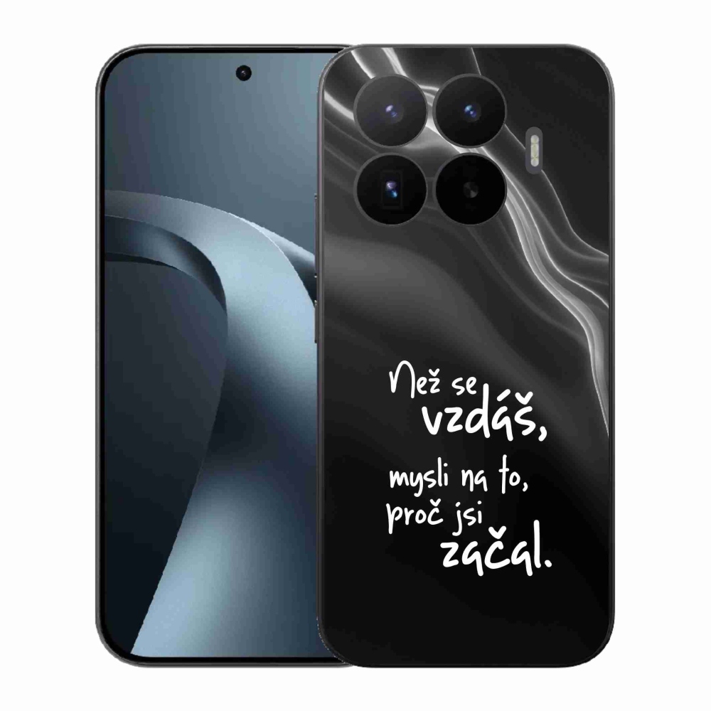 Gelový kryt mmCase na Xiaomi 17T - citát 2 černé pozadí