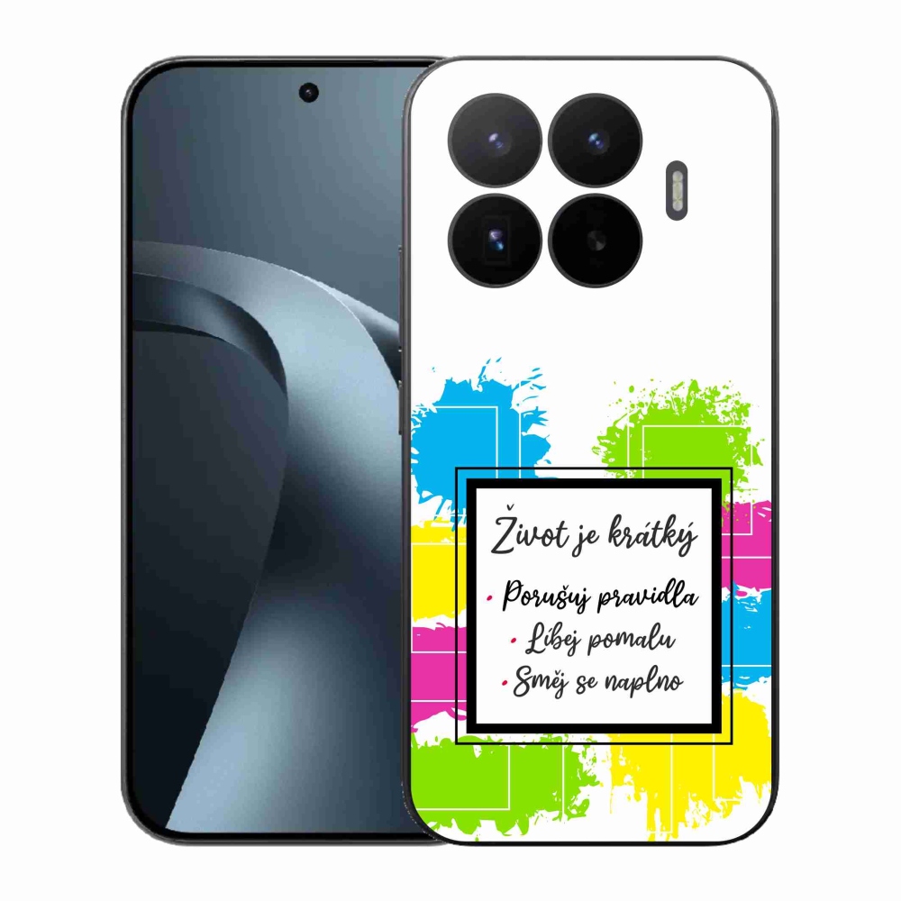 Gelový kryt mmCase na Xiaomi 17T - citát 5 bílé pozadí