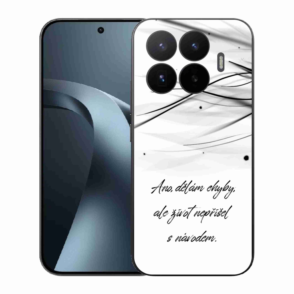 Gelový kryt mmCase na Xiaomi 17T - citát bílé pozadí