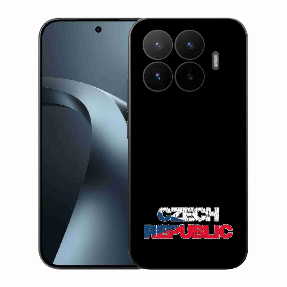 Gelový kryt mmCase na Xiaomi 17T - Czech Republic černé pozadí