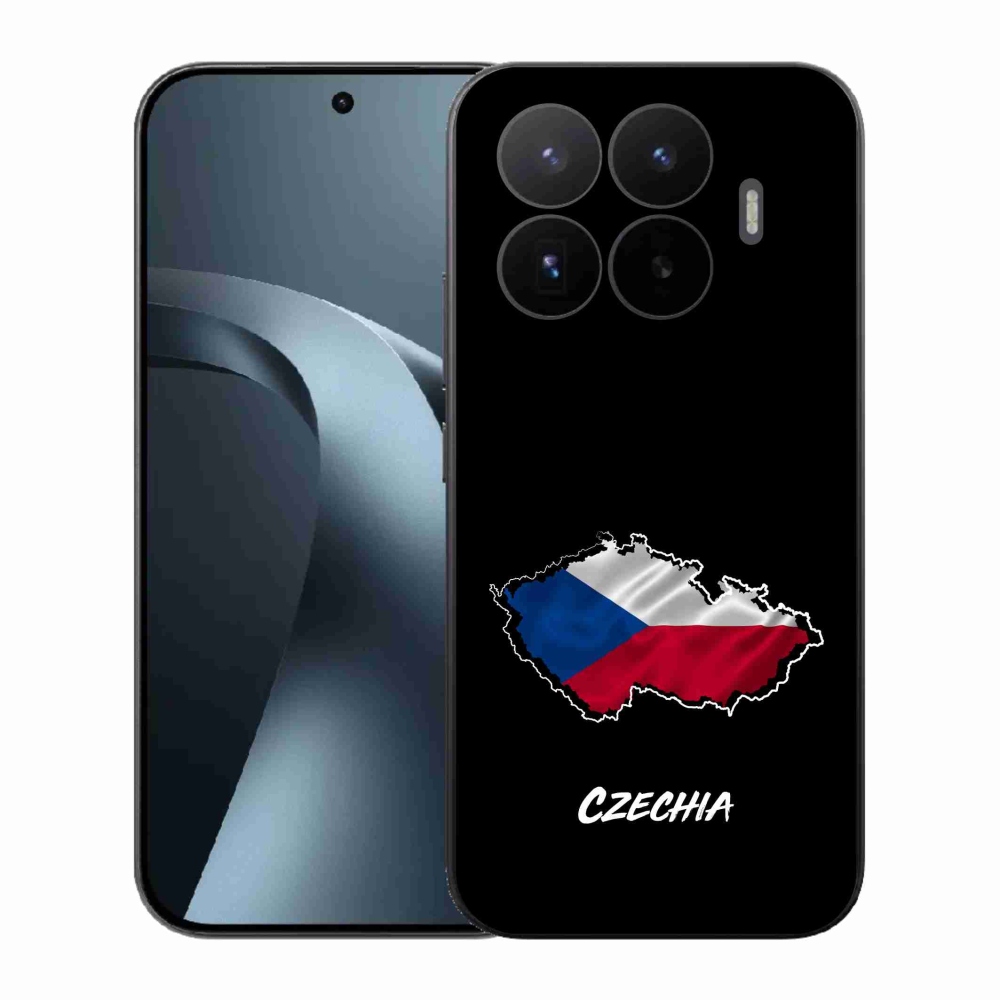 Gelový kryt mmCase na Xiaomi 17T - Czechia černé pozadí